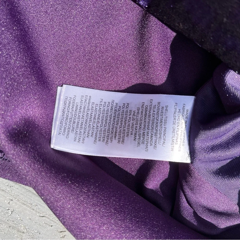 Lauren Ralph Lauren Flocked Velvet Wrap Dress - Picture 5 of 7